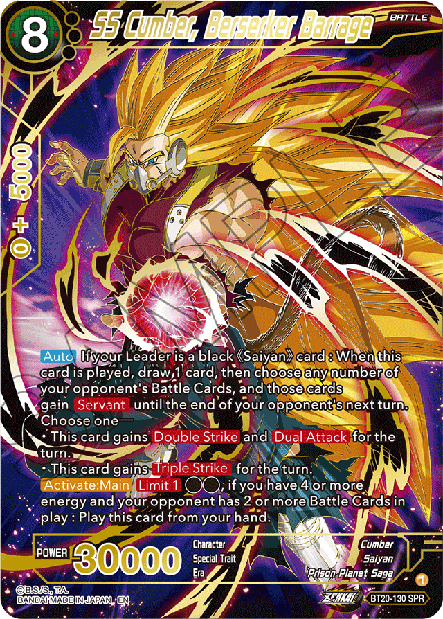 DBSCG-BT20-130 SPR SS Cumber, Berserker Barrage