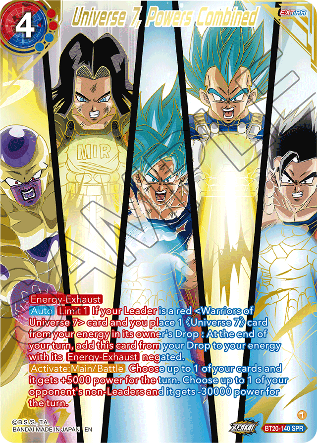 DBSCG-BT20-140 SPR Universe 7, Powers Combined