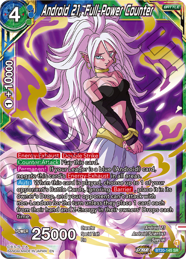DBSCG-BT20-145 SR Android 21, Full-Power Counter