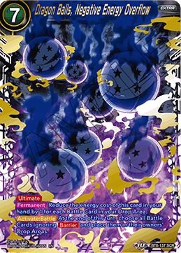 DBSCG-BT8-137 SCR Dragon Balls, Negative Energy Overflow