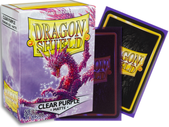 Dragon Shield - Clear Purple 'Racan' Matte Card Sleeves
