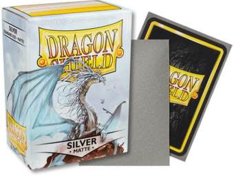 Dragon Shield - Silver 'Caelum' Matte Card Sleeves