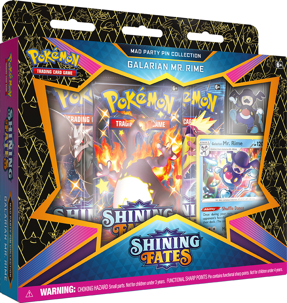 Pokémon TCG: Shining Fates - Galarian Mr Rime Mad Party Pin Collection