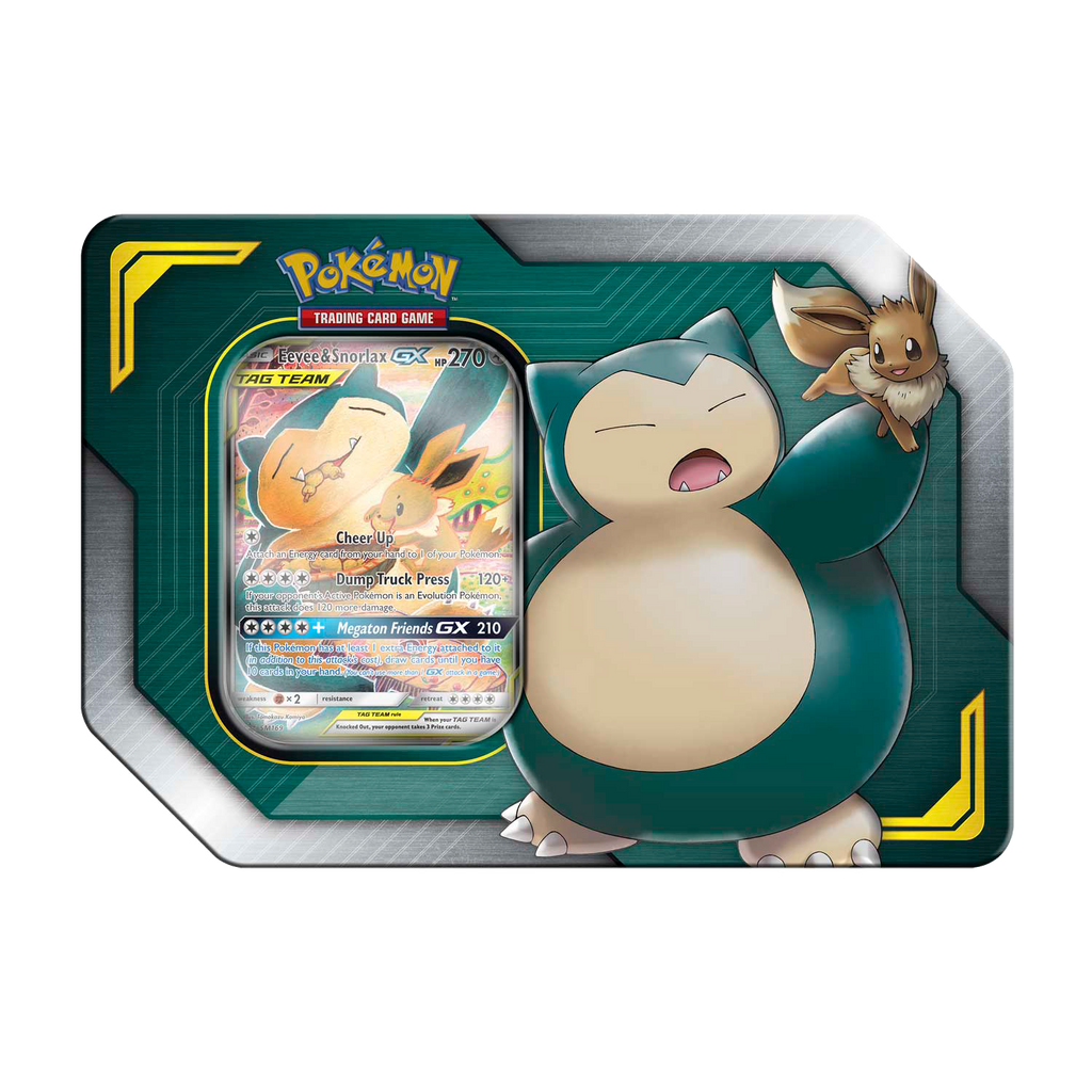 Pokémon TCG: Tag Team - Eevee & Snorlax GX Tin
