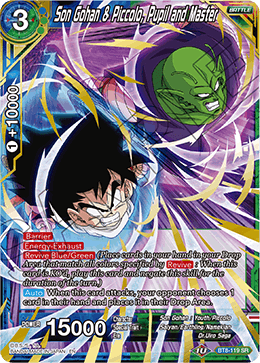 DBSCG-BT8-119 SR Son Gohan & Piccolo, Pupil and Master