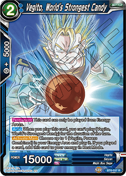 DBSCG-BT6-037 R Vegito, World's Strongest Candy