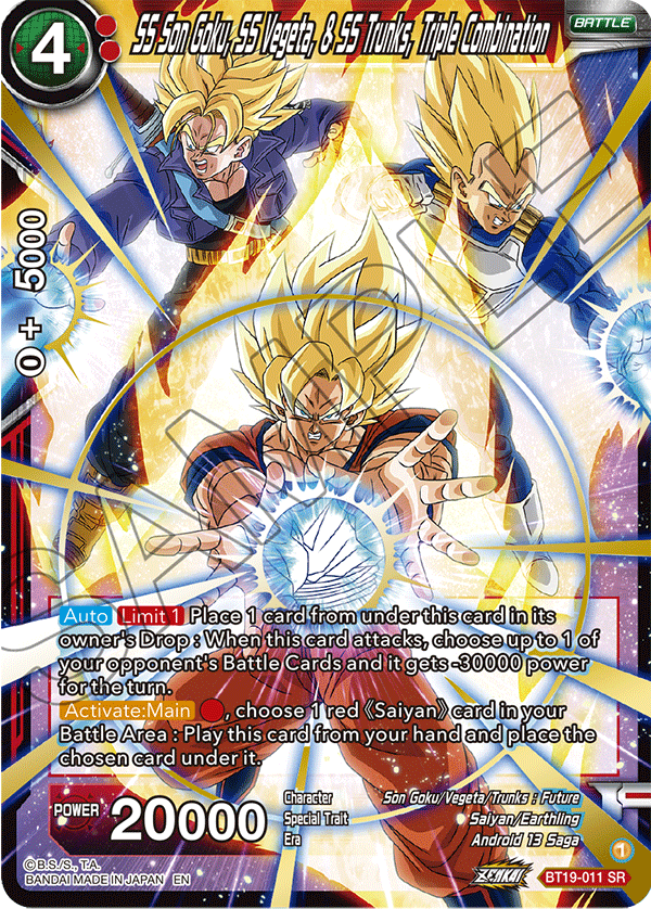 dragon ball super card game bt19 Ss Son Of Gohan BT19-051 C Trading Card TCG CCG DBSCG-BT19-011 SR SS Son Goku,