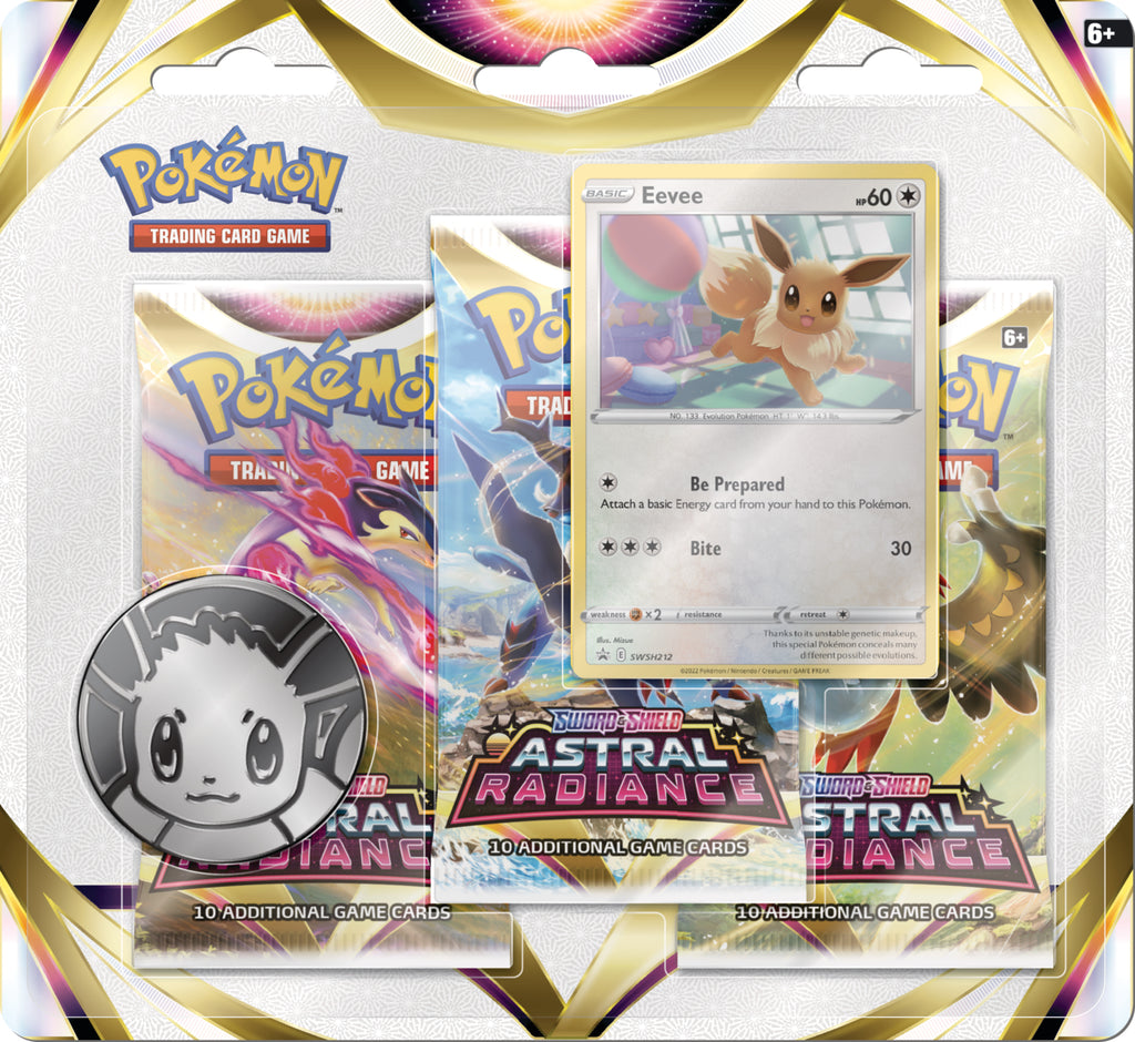 Pokémon TCG: Sword & Shield - Astral Radiance 3-Blister Set (Eevee)
