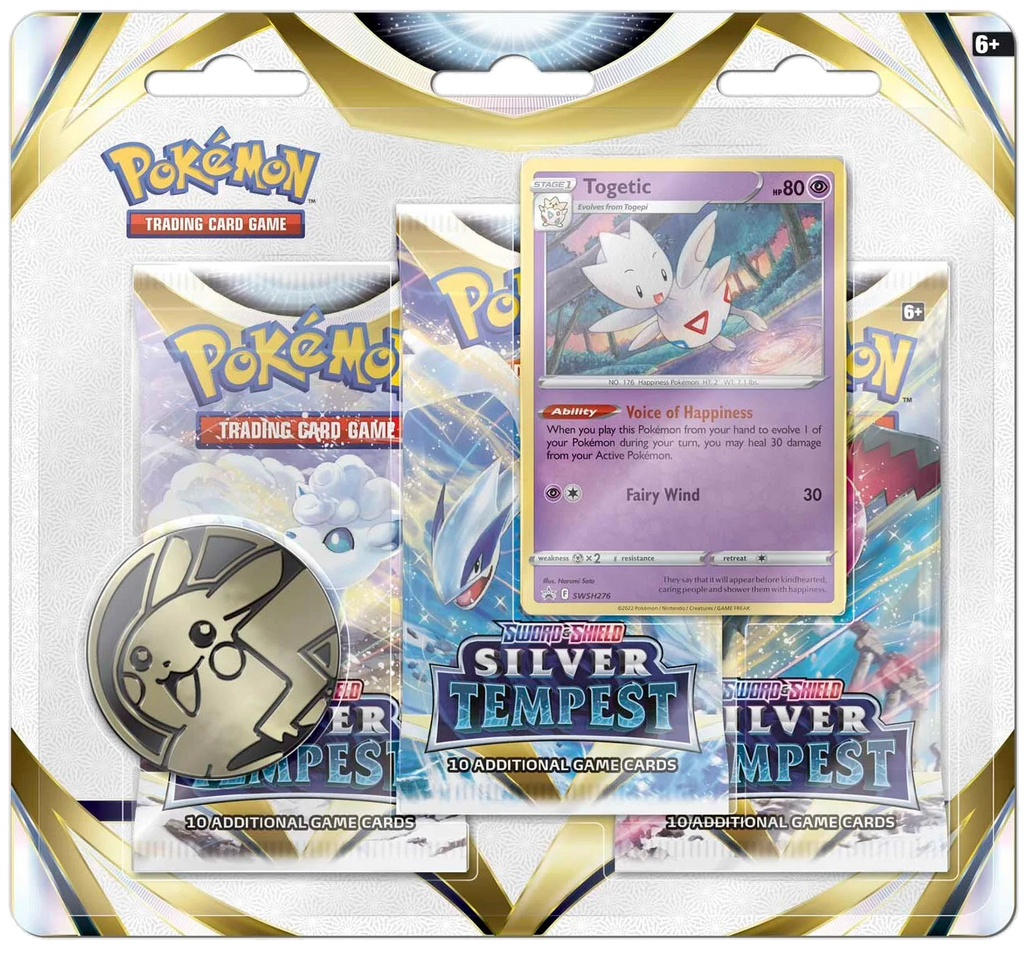 Pokémon TCG: Sword & Shield - Silver Tempest 3-Blister Set (Togetic)